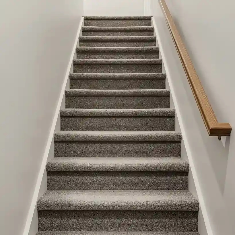 basement stair Glass Panel Railings