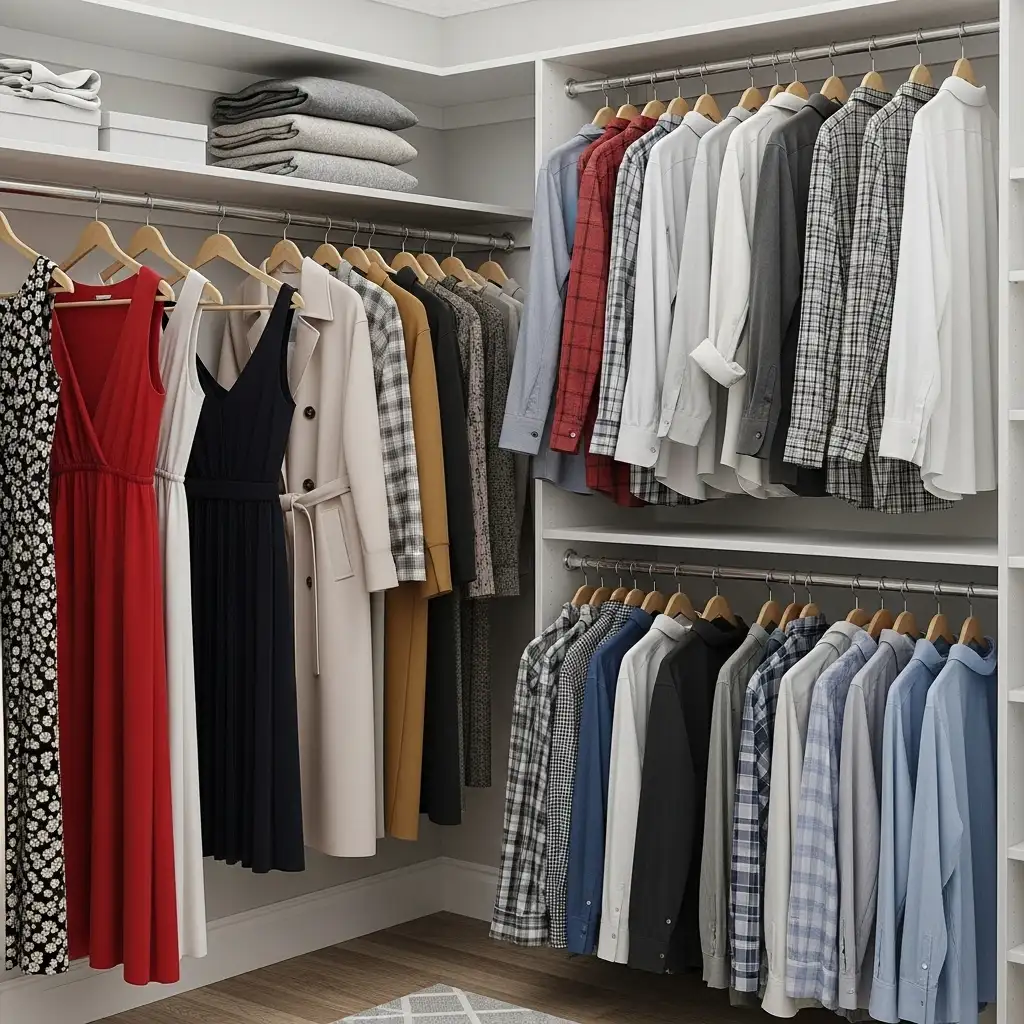 closet Multiple Hanging Heights