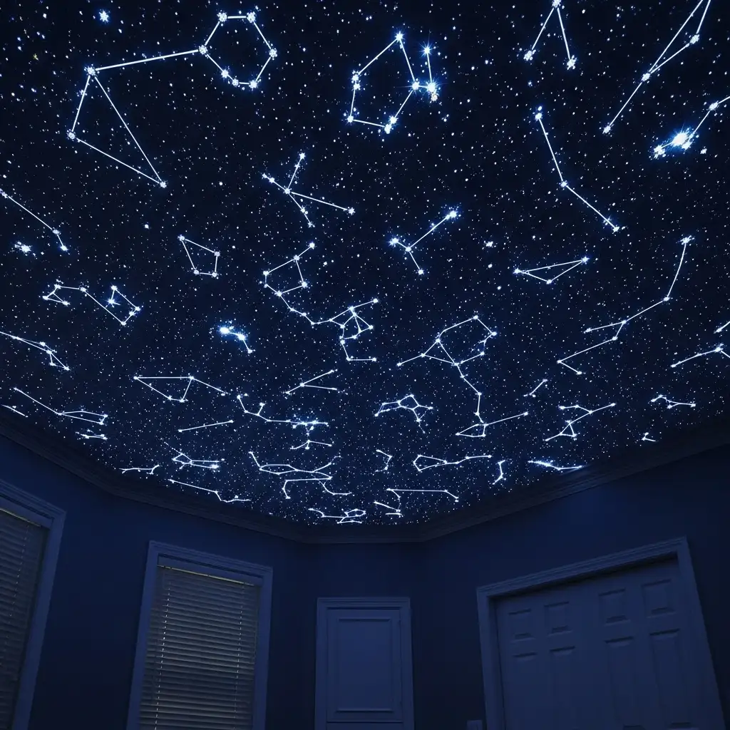 star ceilings Random vs. Constellation Patterns