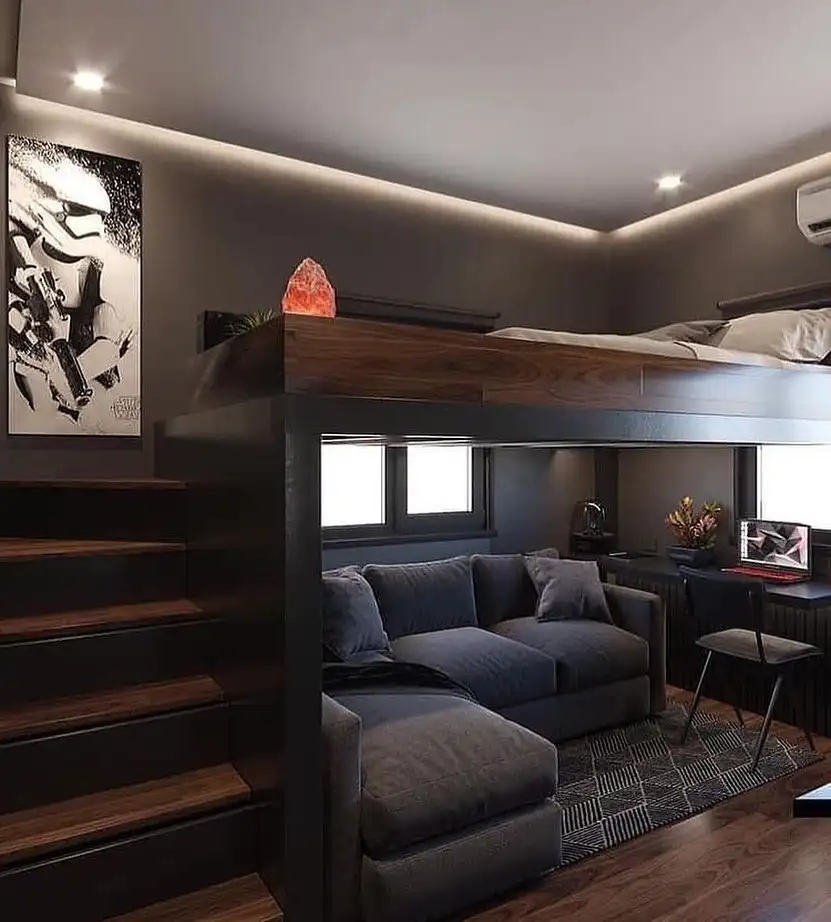 basement Home Office and Workspace