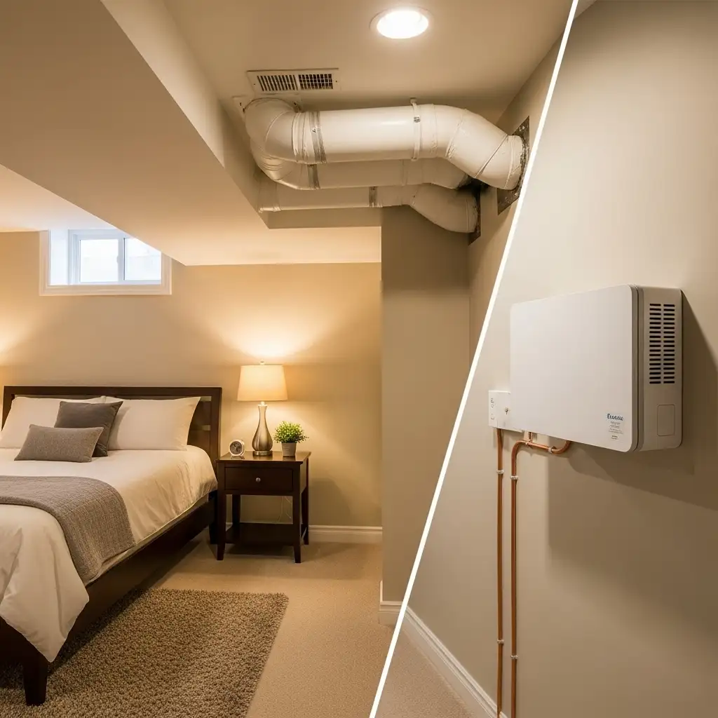 basement bedroom Climate Control