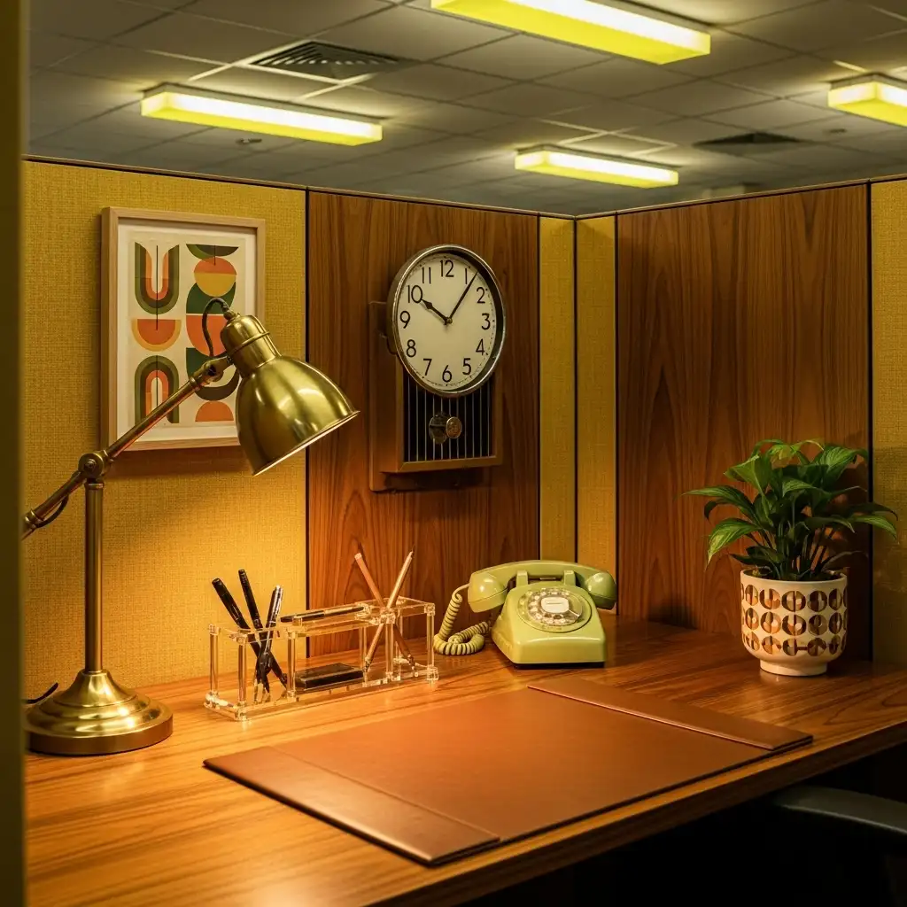 cubicle Retro Vintage Aesthetic