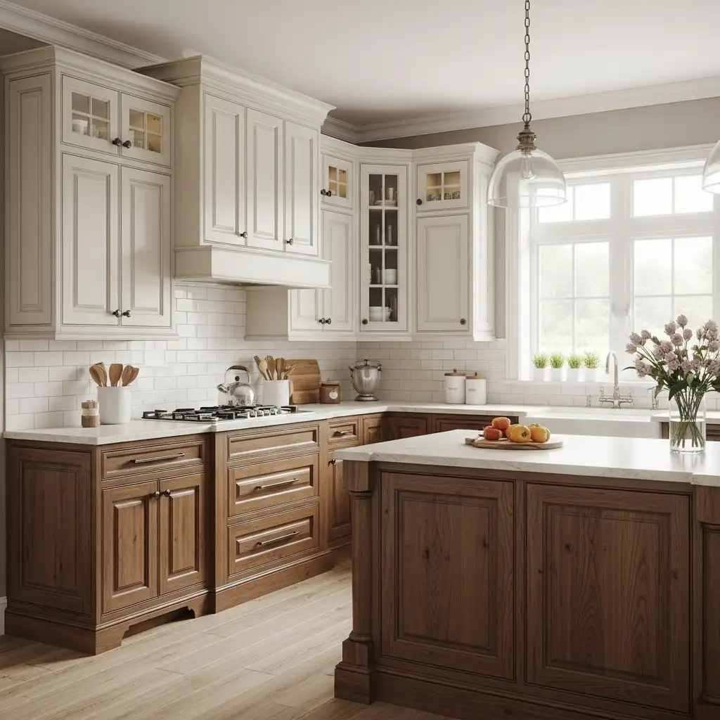 Painted vs. Stained Combination