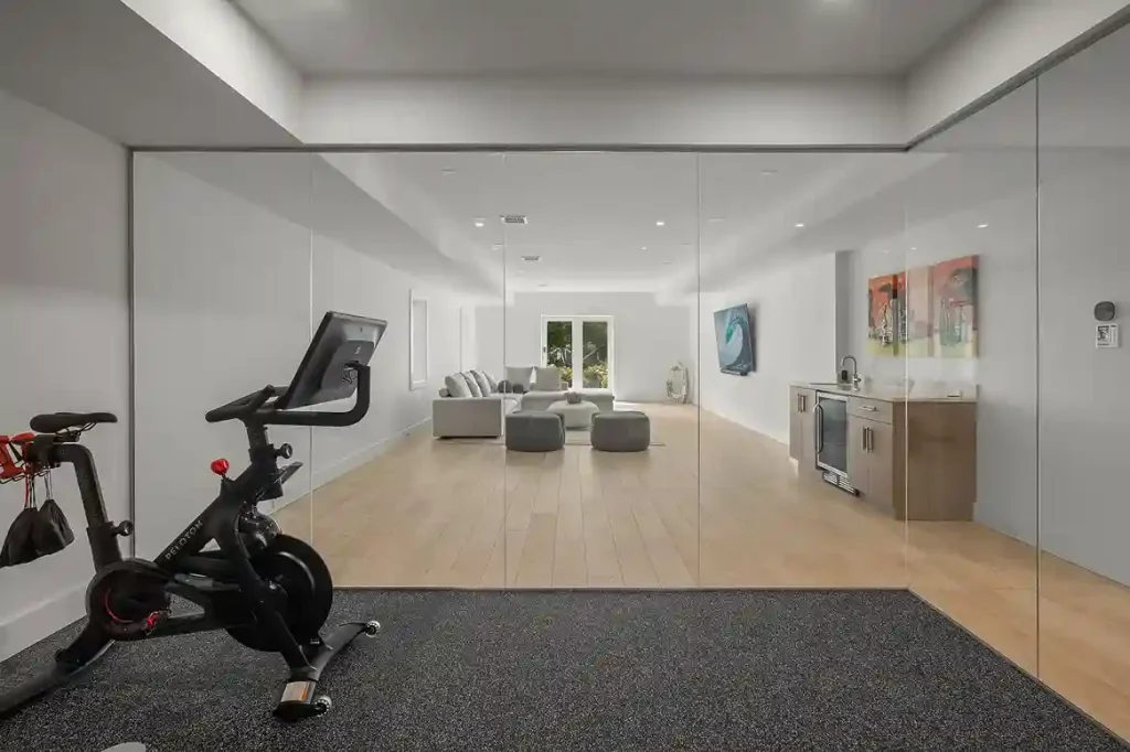 Fitness and Wellness Space in basement