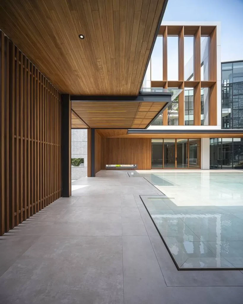 Slats on a Porch or Covered Patio