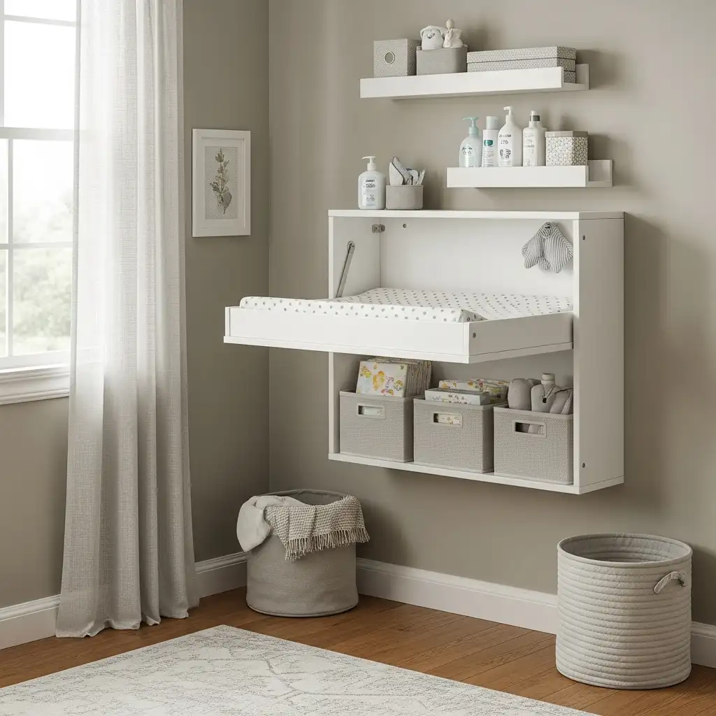 Wall-Mounted Changing Station
