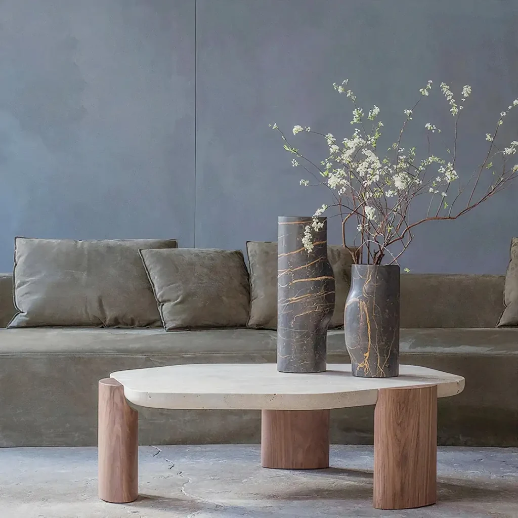 Natural Elements round coffee table