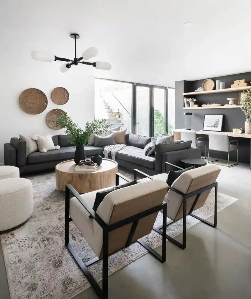 basement Modern Minimalist Space