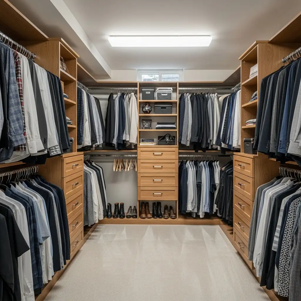 basement walk in closet Massive Storage Capacity