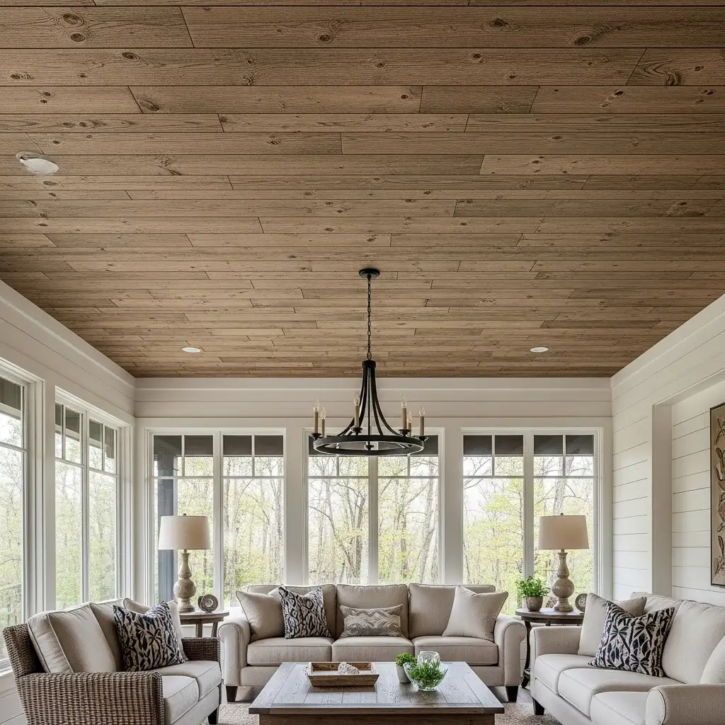 Ceiling Wallpaper Floral Garden Overhead