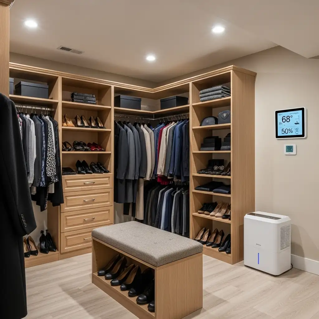 basement walk in closet Climate-Controlled Storage