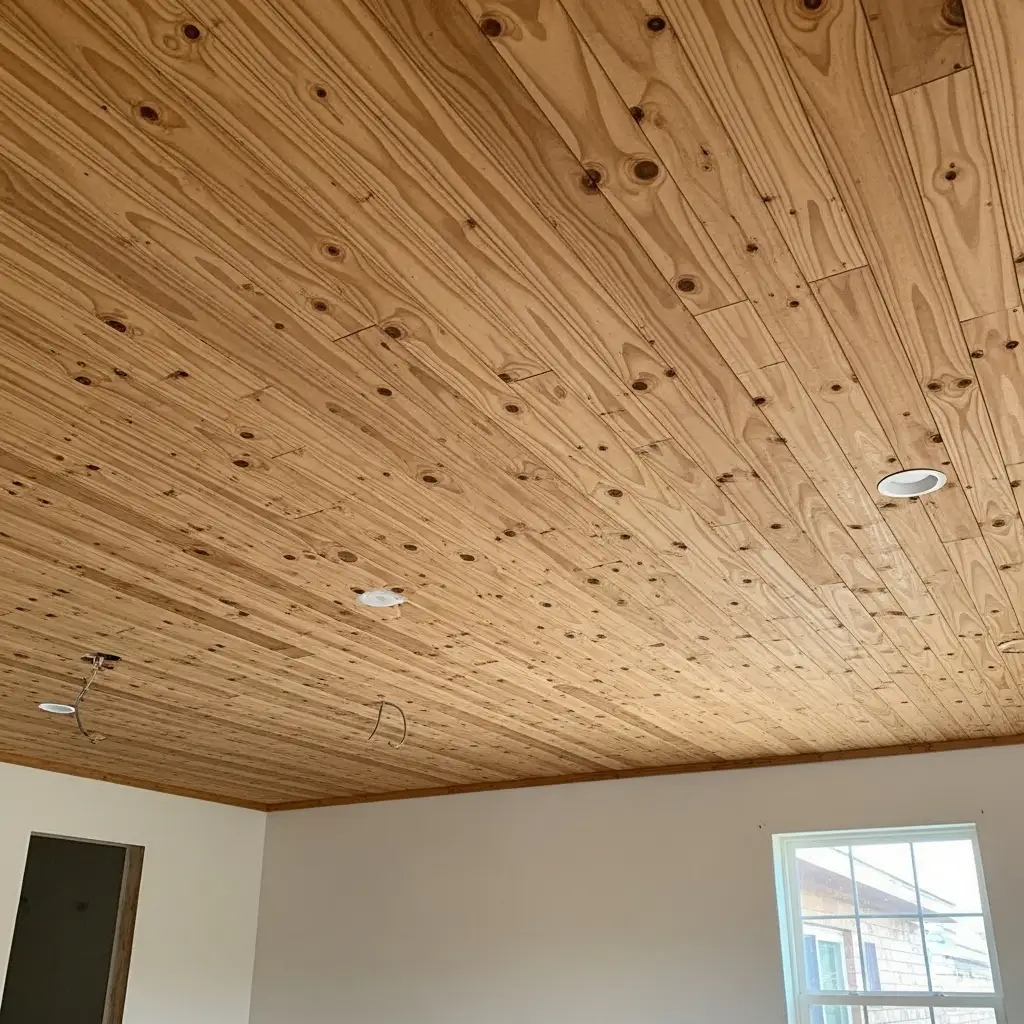 Plywood Plank Ceilings