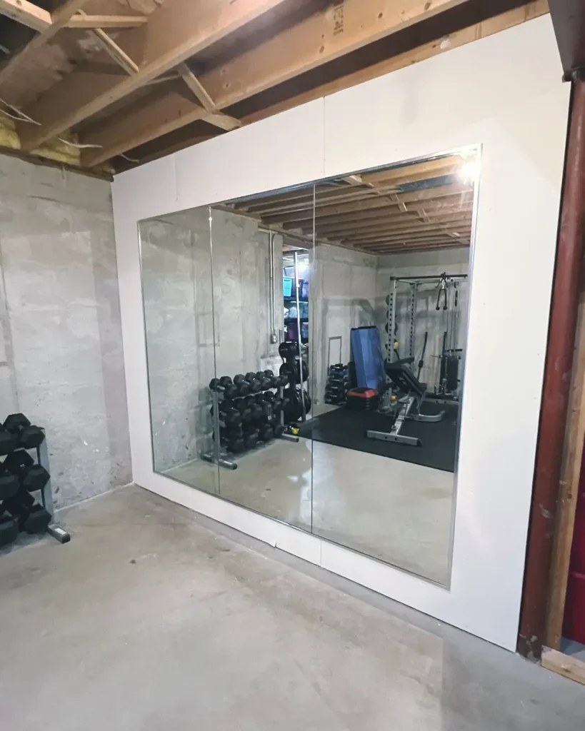 unfinished basement floor