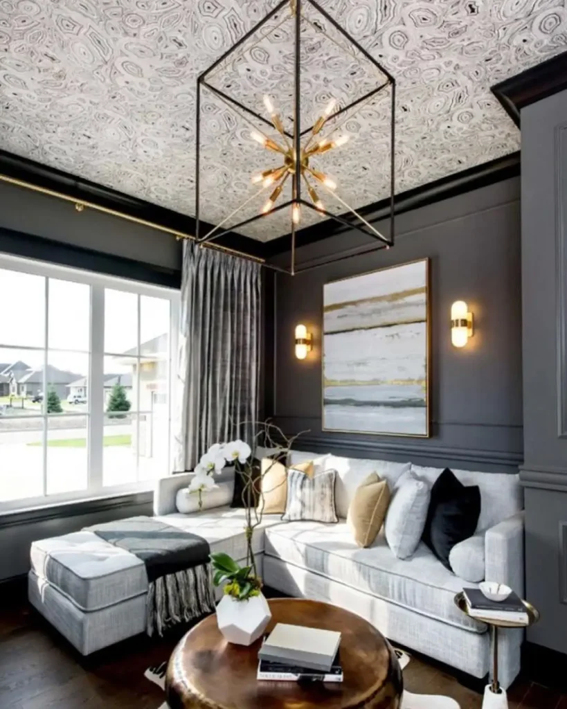 Black and White Patterns ceiling wall