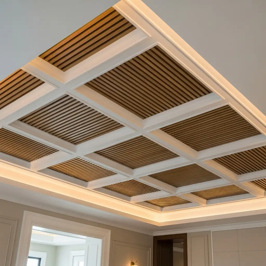 Coffered Grid with Slats