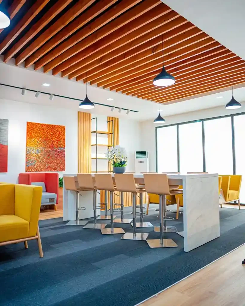 Painted Slats in a Bold Color