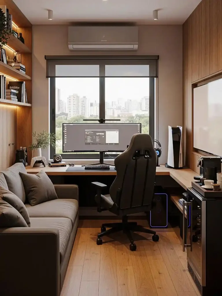 office cubicle Tech-Savvy Setup