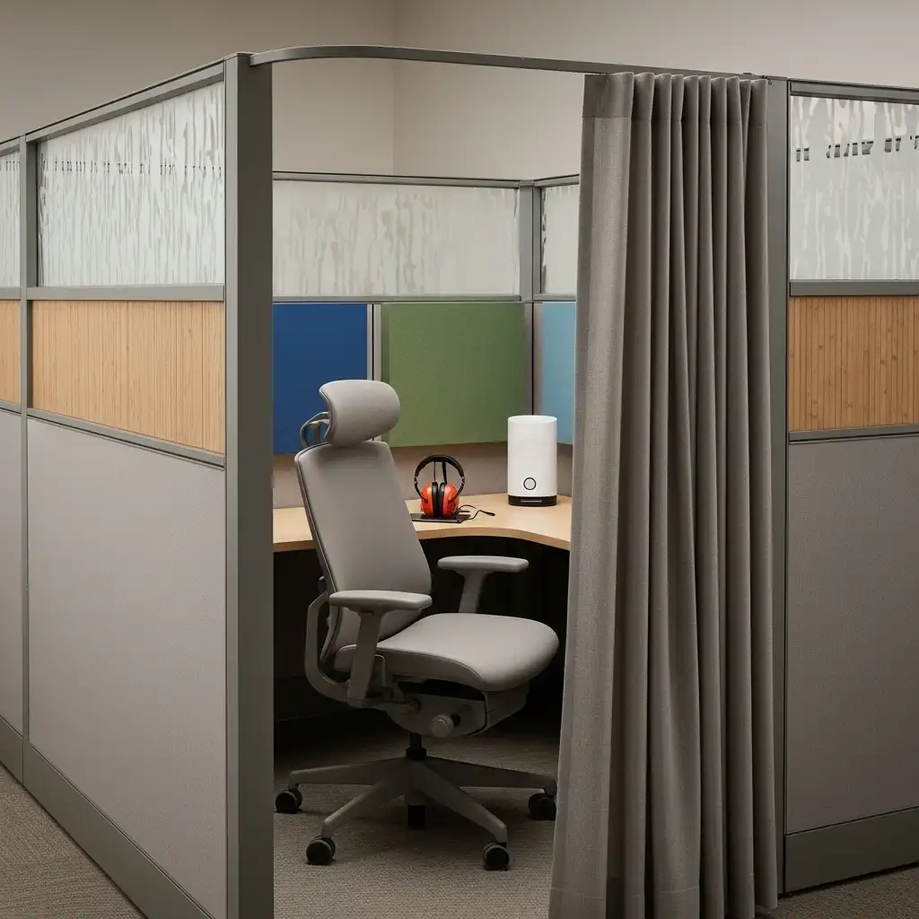 office cubicle Privacy Enhancements