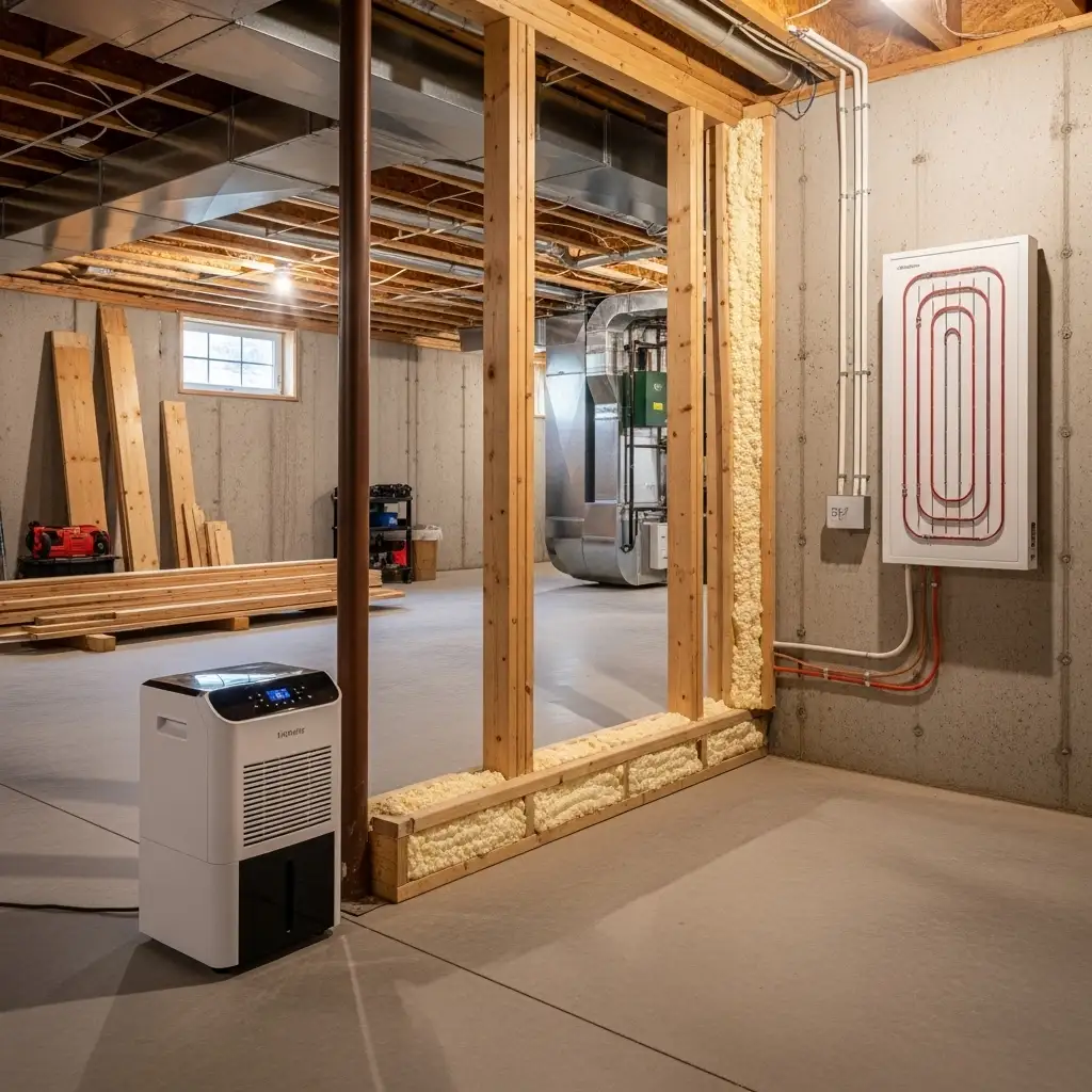 unfinished basements Climate & Moisture Control