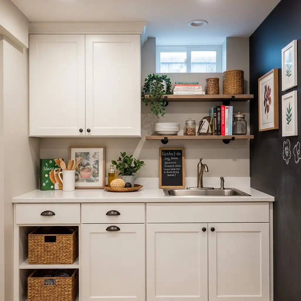 Basement Kitchenette Adding Personal Style