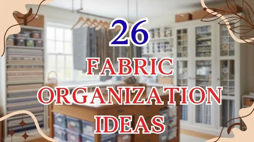 fabric storage ideas