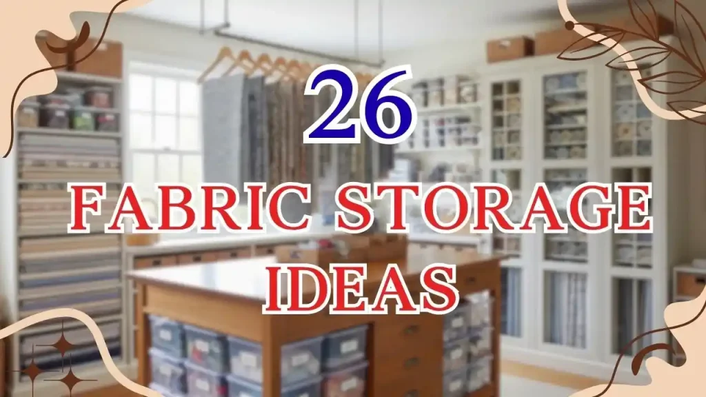 fabric storage ideas
