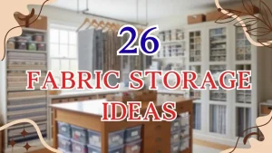 fabric storage ideas